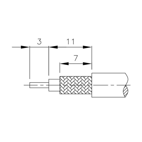 TNC RP Han crimp RG 58, RF195