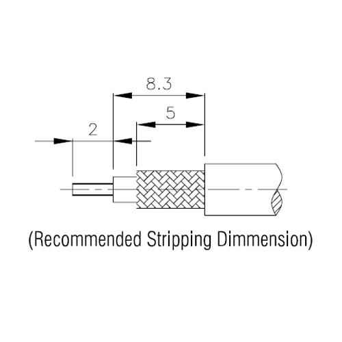 SMB hun - Crimp RG174/U, 188A/U, 316/U
