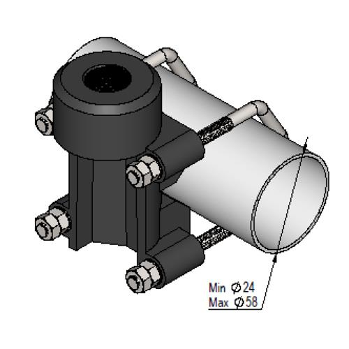 Antennebeslag AB-05 Heavy duty aluminium