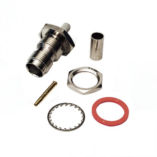 TNC hun (F) crimp RG58 / RF195 / HF195 Chassis