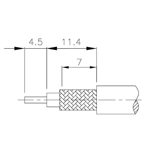 N han (M) crimp RG 213 & 214