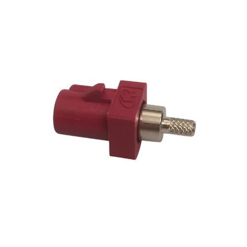 FAKRA Phono stik Han crimp RG 174/316 kabel - Farve Bordeaux