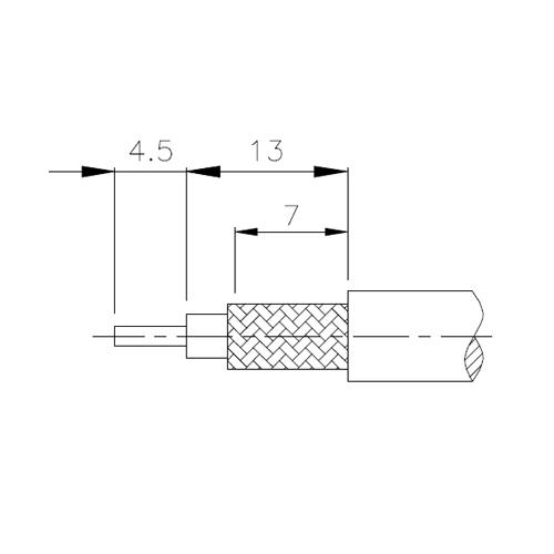 TNC hun (F) crimp RG213 / 214