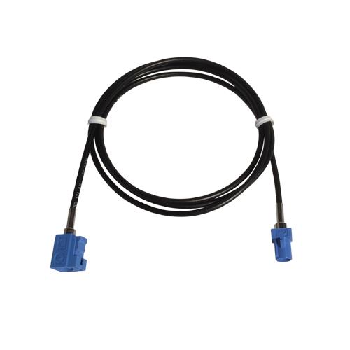 Kabel RG174U - 1 M. Fakra blå hun -  Fakra blå han