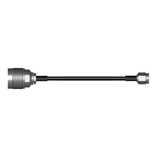 Kabel HF195 - 15 M. N han (M)) - SMA han (M) Incl Krymperør