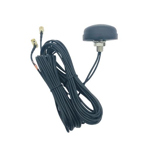 Combi GPS + 4G LTE 700-2700mhz
GPS - 5 M. RG174 / SMA male R/A 
4G/LTE - 5 M. RG316 / SMA male R/A