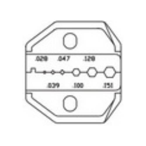 Crimp kæber HT-3T1 (HT-336T1)
RG174, 178, 179, 180, 187
0.71/0.99/1.19/2.54/3.25/3.84mm
.028”/.039”/.047”/.100”/.128”/.151”