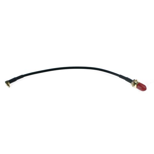 Kabel RG174U - 0,20 M. SMA hun chassis - MCX han vinkel stik