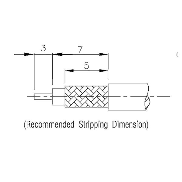 SMA Quick  - han crimp RG58, HF195