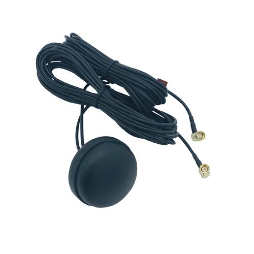Combi GPS + 4G LTE 700-2700mhz
GPS - 5 M. RG174 / SMA male R/A 
4G/LTE - 5 M. RG316 / SMA male R/A