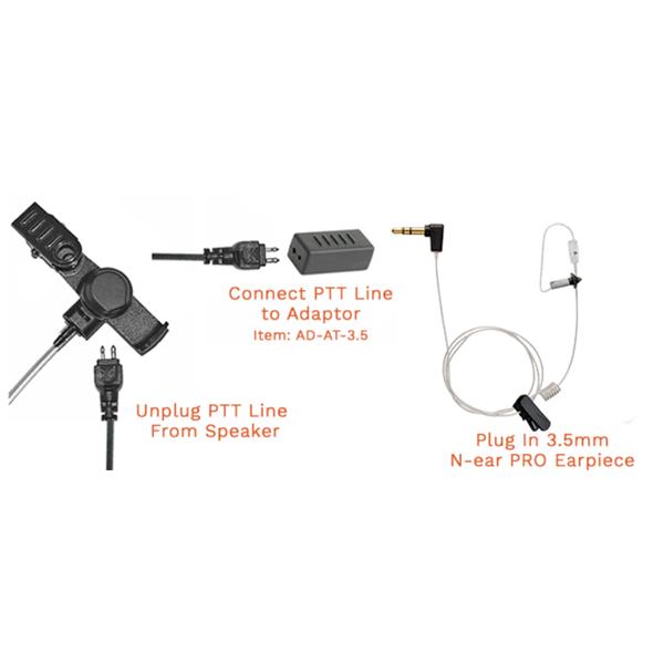 Adapter stik - N-ear headset til 3,5mm Jack
AD-AT-3,5