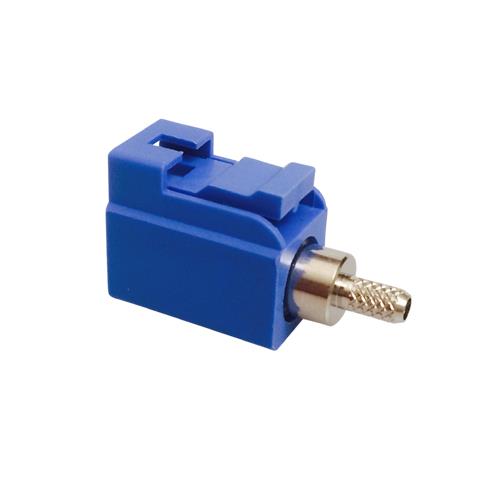 FAKRA GPS stik Hun crimp RG 174/316 kabel - Farve Blå