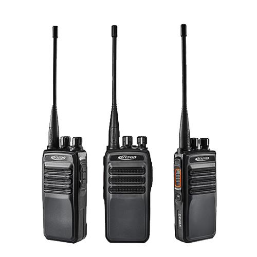 LMR / DMR - Kirisun DP405 UHF
400-470 MHz - 4 Watt
7,4V  2000 mAh Li-ion batteri, 1 plads lader