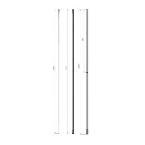 Base / Marine Antenne 1,4 - 30 MHz - HF8000 TX/RX  (3 delt)