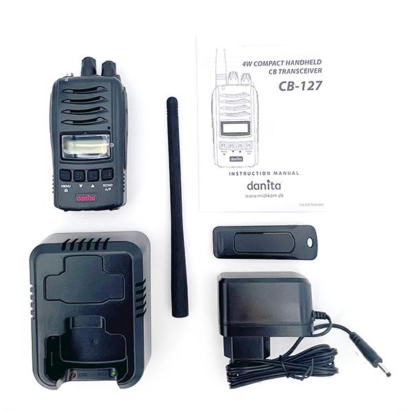 CB Håndstation danita CB-127
4 Watt AM/FM - Multi (tti H100)