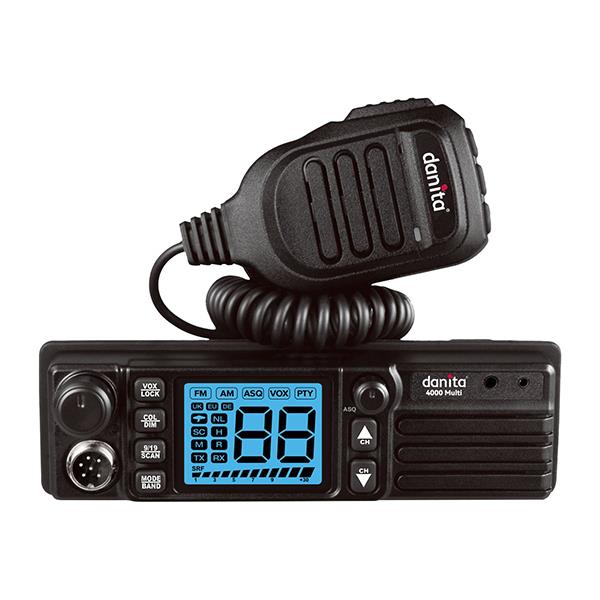 CB Mobilstation Danita 4000 Multi
40 Kanaler 4 Watt FM/ AM
