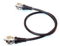 SWR Kabel med PL 259 stik - 1,0 M.