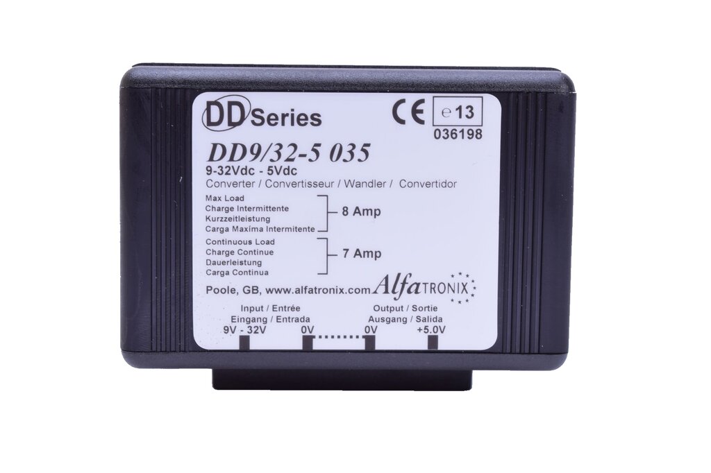 Converter 9/32 - 5 volt 7 Amp
Alfatronix DD 9/32-5 035