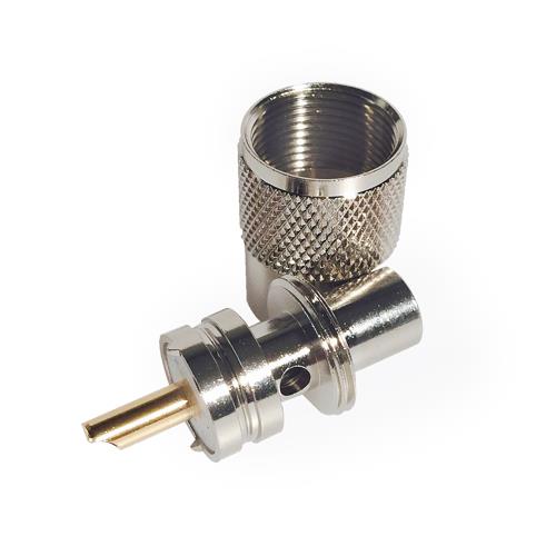 PL 259 til 6 mm kabel - Lodning - Lang