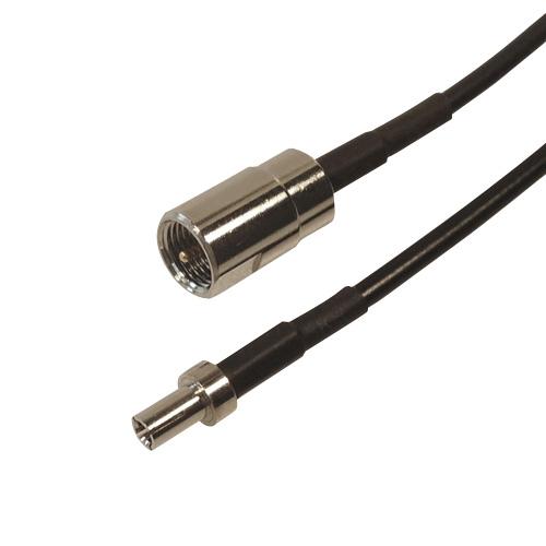 Kabel RG174U - 0,23 M. FME han - TS9 lige  RG316 - 230 mm