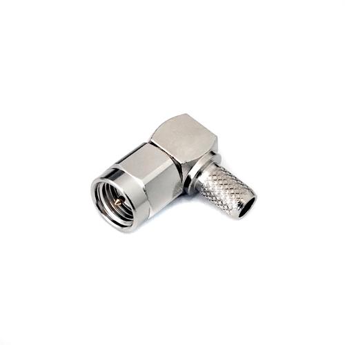 SMA han crimp RG58, HF195 - R/A