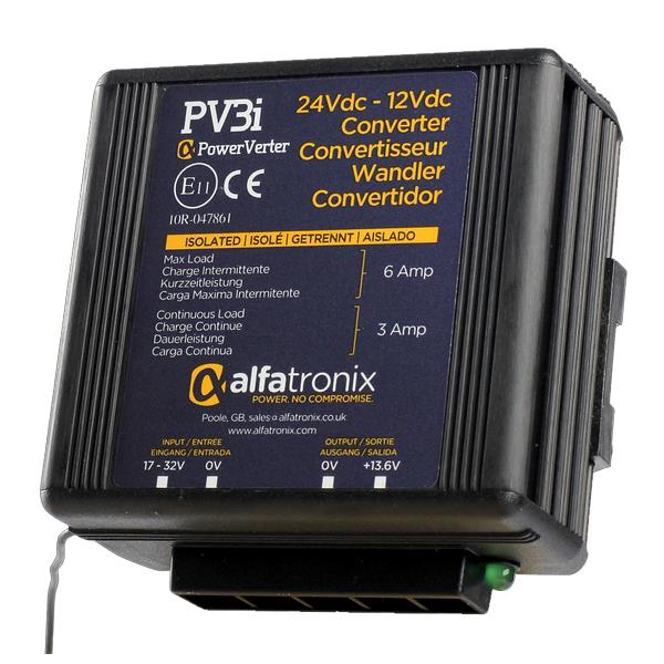 Converter Galvanisk 24/12 Volt 3-6 Amp
Alfatronix  PV3i
