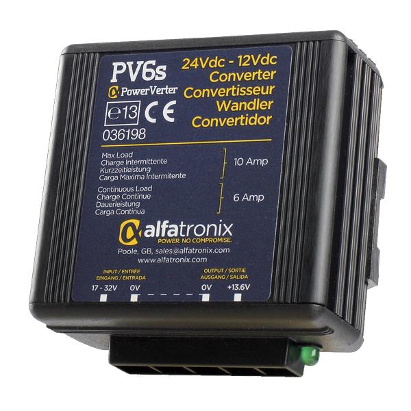 Converter 24/12 Volt 6-10 Amp 
Alfatronix  PV6s