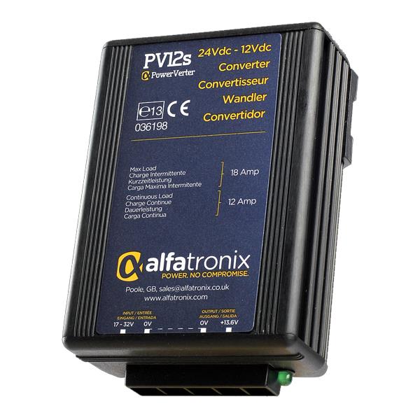 Converter 24/12 Volt 12-18 Amp 
Alfatronix PV12s