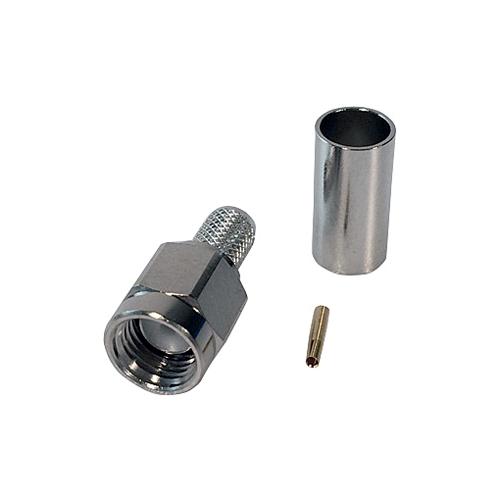 SMA RP han crimp RG58, RF195, HF195