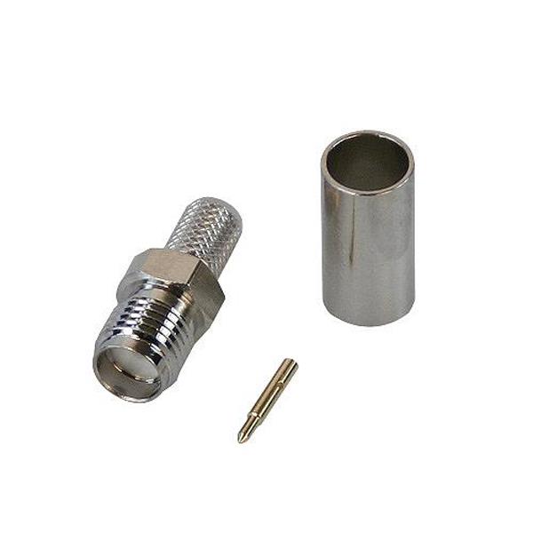 SMA hun crimp RG58, RF195, HF195