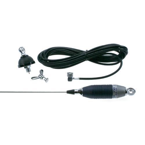Mobil Antenne 27 MHs Sirio SUPER 70 Chrome Blue Line
Incl. antennefod, vingebolt og DV kabel.