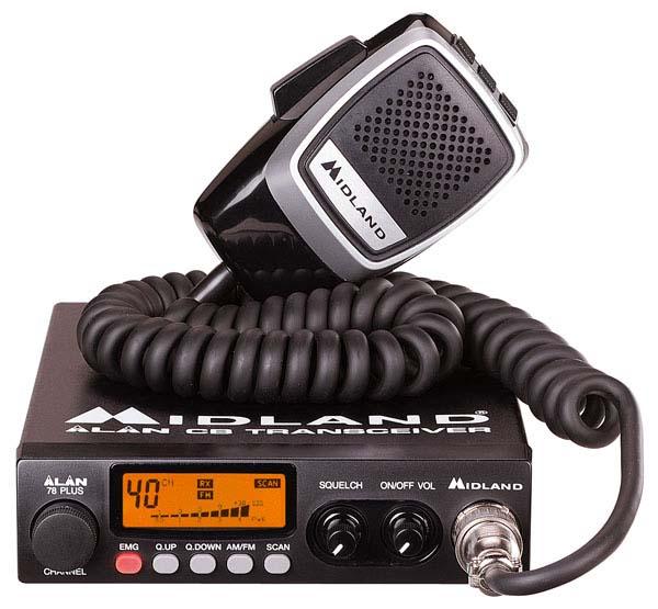 CB Mobilstation Alan 78 plus - 40 Kanaler 4 Watt AM/FM