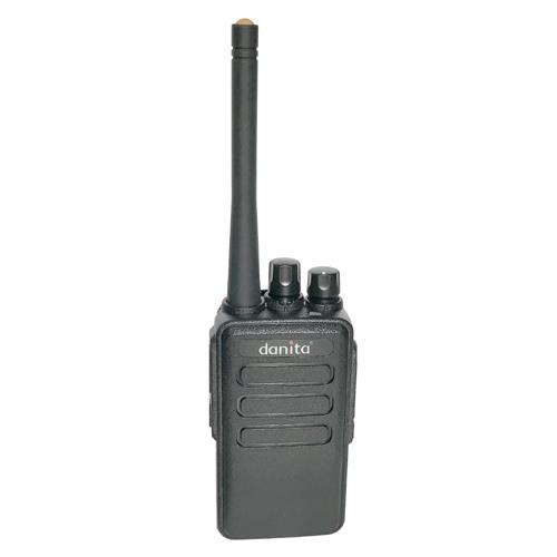 LMR UHF danita HP300 - 400-520 MHz 5W - IP54
7,2 V / 1400 mAh Li-ion batteri, bordlader