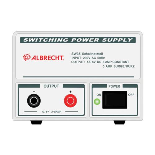 SW 35 Strømforsyning 220 V - 13,8 V / 3-5 Amp