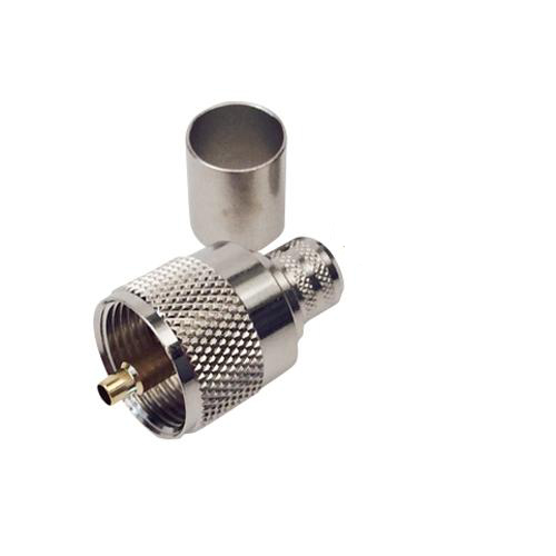 PL259 UHF han Crimp HF400UF, Ecoflex 10