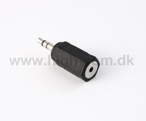 Adapter stik Jack 2,5 TIL 3,5 stereo