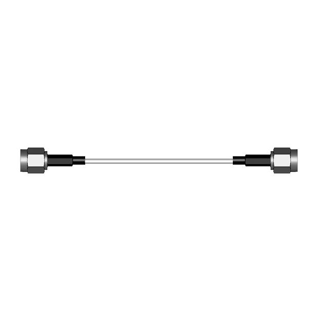 Kabel RG58CU - 3 M. SMA hun / SMA han / Hvid