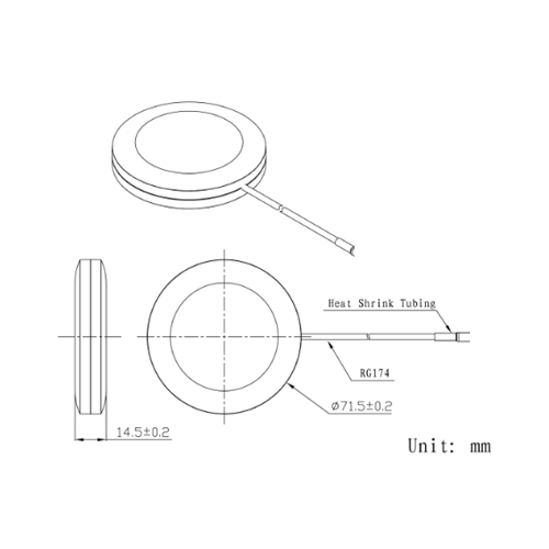 PUK antenne Magnet &  / GSM / 3G
824~960/1710~2170MHz - RG174 3M. / FME female