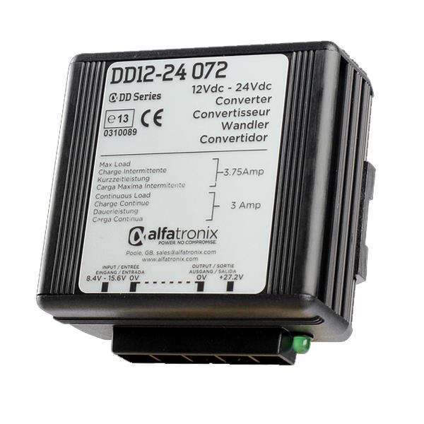 Converter 12-24 Volt 3-4 Amp
Alfatronix DD12-24 072 DC/DC