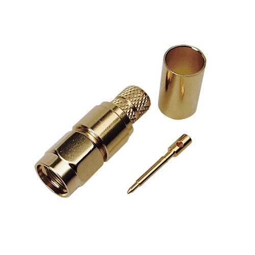 SMA han crimp / Lodde - LMR200 / CDF200