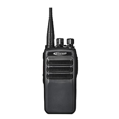 LMR / DMR - Kirisun DP405 UHF
400-470 MHz - 4 Watt
7,4V  2000 mAh Li-ion batteri, 1 plads lader