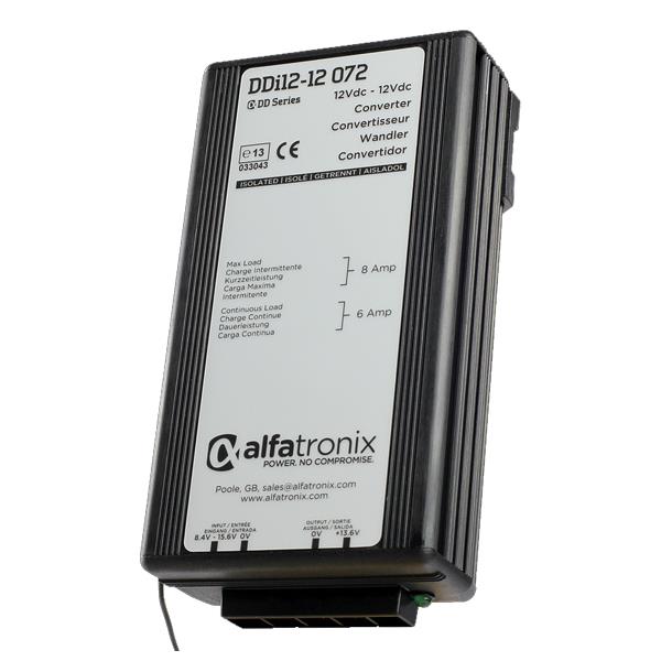 Converter Galvanisk 12/12 Volt 6-10 Amp
Alfatronix DDI12-12 072
